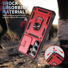 Phone Case Compatible with Samsung Galaxy S26 Ultra 360° Metal Rotated Ring Hold