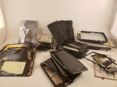 2 Pounds of Motorola XT912 Black Smartphone Parts- AS IS