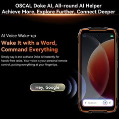 OSCAL PILOT 3 5G 4G AI Rugged Smartphone Android 15 Mobile 120Hz Outdoors IP68