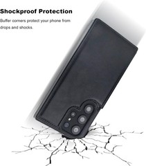 Wallet Case & Card Holder for Samsung Galaxy S23 Ultra 6.8 Inch Shockproof Cover