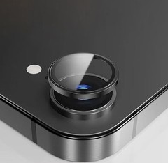 2 Pack Camera Lens Protector 9H Tempered Glass for iPhone 17e, 16e – Black