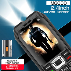 Durable Outdoor Senior Phone Magic Voice 4 Quad Sim Cards Large Battery Powerban