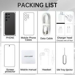 2026 25 Ultra 5G Smartphone Dual SIM 128G Unlocked Android Cheap Cell Phone
