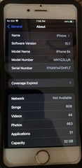 Apple iPhone 6S 32GB A1688 Silver Unlocked Working