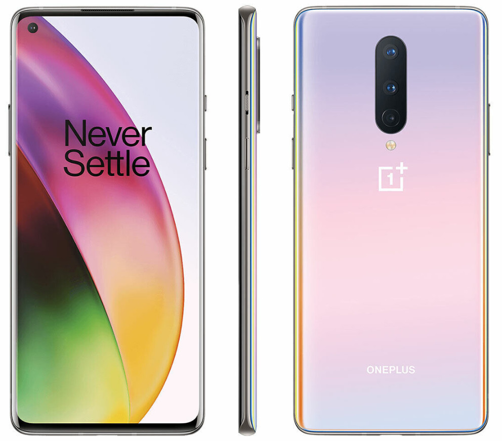 OnePlus 8 5G IN2017 T-Mobile Only 128GB Interstellar Glow C Light Burn