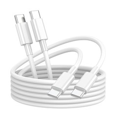 USB C to USB C Charging Cable for Apple iPhone 17/16/15 Fast 6ft Long 2Pack