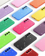 Cute Glitter Sparkly Case for Samsung Galaxy S26, Light Green Slim Fit TPU Cover