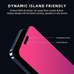 1 Pack Gradient Color Privacy Screen Protector for iPhone 17 Pro Max 6.9″ Full C