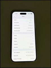Apple iPhone Air 256Gb PARTS ONLY – BH: 100%- CC:95 w Apple Care – Excellent!