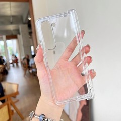 Samsung Galaxy Z Fold 6 Crystal Clear Case with Full Hinge Protection & Shockpro