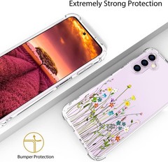 Cute Clear Samsung Galaxy S23 Plus Case for Women Girls, S23+ Transparent Design