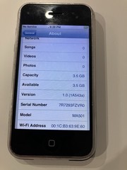 Apple iPhone A1203 4GB iOS 1.0! 1st Generation Early