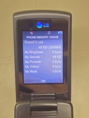 LG LG8700/VX8700 25MB 2MP (Koodoo Mobile) Flip Phone CDMA Grade B+ TESTED