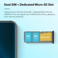 UMIDIGI A7 Pro 4GB+128GB Unlocked Smartphone 2SIM Android 10
