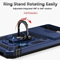 For Google Pixel 8A Case, Dual Layer Military-Grade Drop Tested, Kickstand