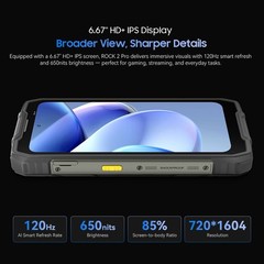 Blackview ROCK 2 Pro 5G AI Rugged Smartphone 32GB+256GB Android 16 15000mAh NFC