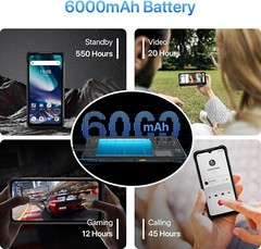 UMIDIGI BISON X20 6GB+128GB Rugged Android 13 NFC Unlocked Smartphone