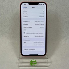 Unlocked Apple iPhone 13 128GB 17.0.1 Red MLAA3LL/A