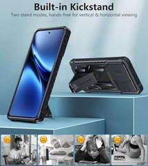Motorola Moto G Stylus 2025/Stylus 2026 Case: Military Grade Dropproof Kickstand