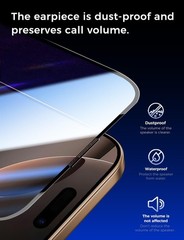 2PCS Tempered Glass Screen Protector for iPhone 16 Pro 6.3 Inch HD Clear Bubble