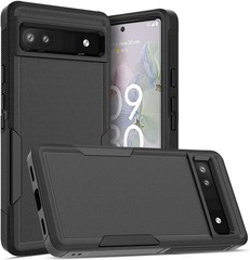 Google Pixel 6A 5G, Commuter Phone Case [Military Grade] 2 in 1 Shockproof Rugge