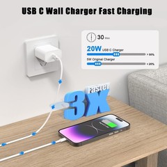 20W USB-C Fast Charger Adapter for Samsung Galaxy A17 A16 A15 5G