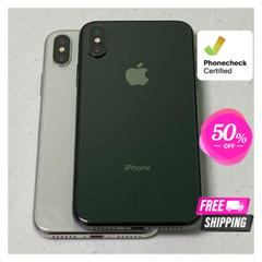 Apple iPhone X 64GB/256GB – Unlocked, Very Good Condition, Space Gray & Silver