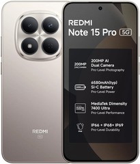 REDMI Note 15 Pro 5G ( Silver, 8GB+128GB) Dimensity 7400-Ultra Global Version