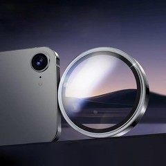 2 Pack Camera Lens Protector 9H Tempered Glass for iPhone 17e, 16e – Black