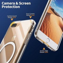 Magnetic for iPhone 8 Plus Case, for iPhone 7 Plus Case, Shockproof Slim Fit Cov