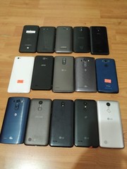 Lot of 15 Hybrid model LG G4/G3/hTC/UMX /Motorola and other For parts