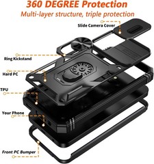 Case for Galaxy A17 5G, Samsung A 17 Case with 2X Screen Protectors & Camera Cov