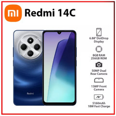 Xiaomi Redmi 14C (256GB+8GB) 4G Factory Unlocked GSM Cell Phone Android 5160mAh