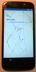 Motorola MOTO E5 Play XT1921-2 (Cricket) Blue Smart Phone Repair Cracked Glass