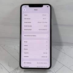 Apple iPhone 11 Pro Max 256 GB Silver Unlocked Verizon AT&T T-Mobile A2161 #74