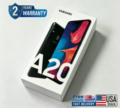 Samsung Galaxy A20 SM-A205U 32GB+3GB Black 6.4″ Unlocked Smartphone-New Sealed