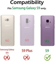 For Galaxy S9 Case with Screen Protector Military Grade 360 Full Body Case