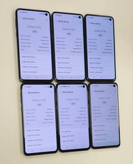 for trade-in Lot of 6 Used Samsung Galaxy S10e SM-G970U 128GB Black Unlocked