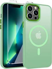 Case for iPhone 13 Pro Max with Screen Protector, Slim Shockproof Light Purple C
