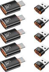 10-Pack USB C to 3.1 Female Charger & C Male Adapter 10Gbps/120W