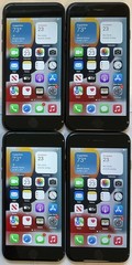 LOT OF FOUR USED GSM UNLOCKED APPLE iPhone 7, 128GB A1660 MNAJ2LL/A PHONES