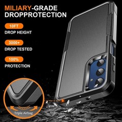 Samsung Galaxy A15 5G Phone Case, 15 FT Military Grade Drop Protection, Black
