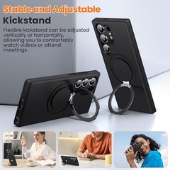 Samsung Galaxy S22 Ultra/S23 Ultra 360° Rotating Magnetic Ring Kickstand Case