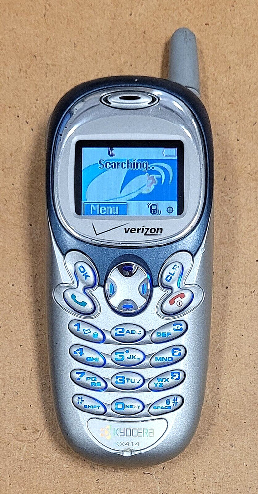 Kyocera Phantom KX414 – Gray and Blue ( Verizon ) Rare Cellular Phone – READ