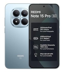 Xiaomi Redmi Note 15 Pro 5G Factory Unlocked | 6580mAh Battery |8GB RAM 128GB