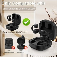 Sony LinkBuds Clip WF-LC900 Case Cover, Soft Silicone Shockproof Protective Skin