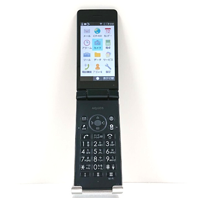 SHARP AQUOS Keitai 3 805SH 806SH Android Flip Phone Black Japan