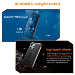 Blackview BV8900 Thermal Imaging Rugged Smartphone Android 13 16GB+256GB 33W NFC