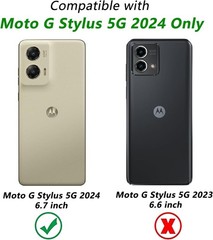 For Motorola Moto G Stylus 5G 2024 Case With 3-Layer Mil-Grade cover& kickstand