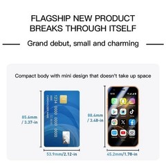 Unlocked Global 3G mini 3.0-inch touchscreen Smartphone Android 8.0 Phone Orange